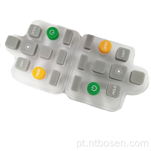Tipos de botão personalizado Silicone Rubber Machine Keypad